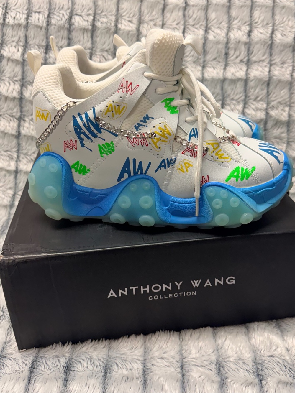 Anthony Wang CARAMBOLA 01 - MULTI Platform Sneakers NIB - Size 8.5 - Picture 3 of 15